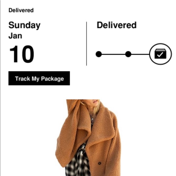 Free People Izzy Wrap Teddy Coat - Picture 3 of 3